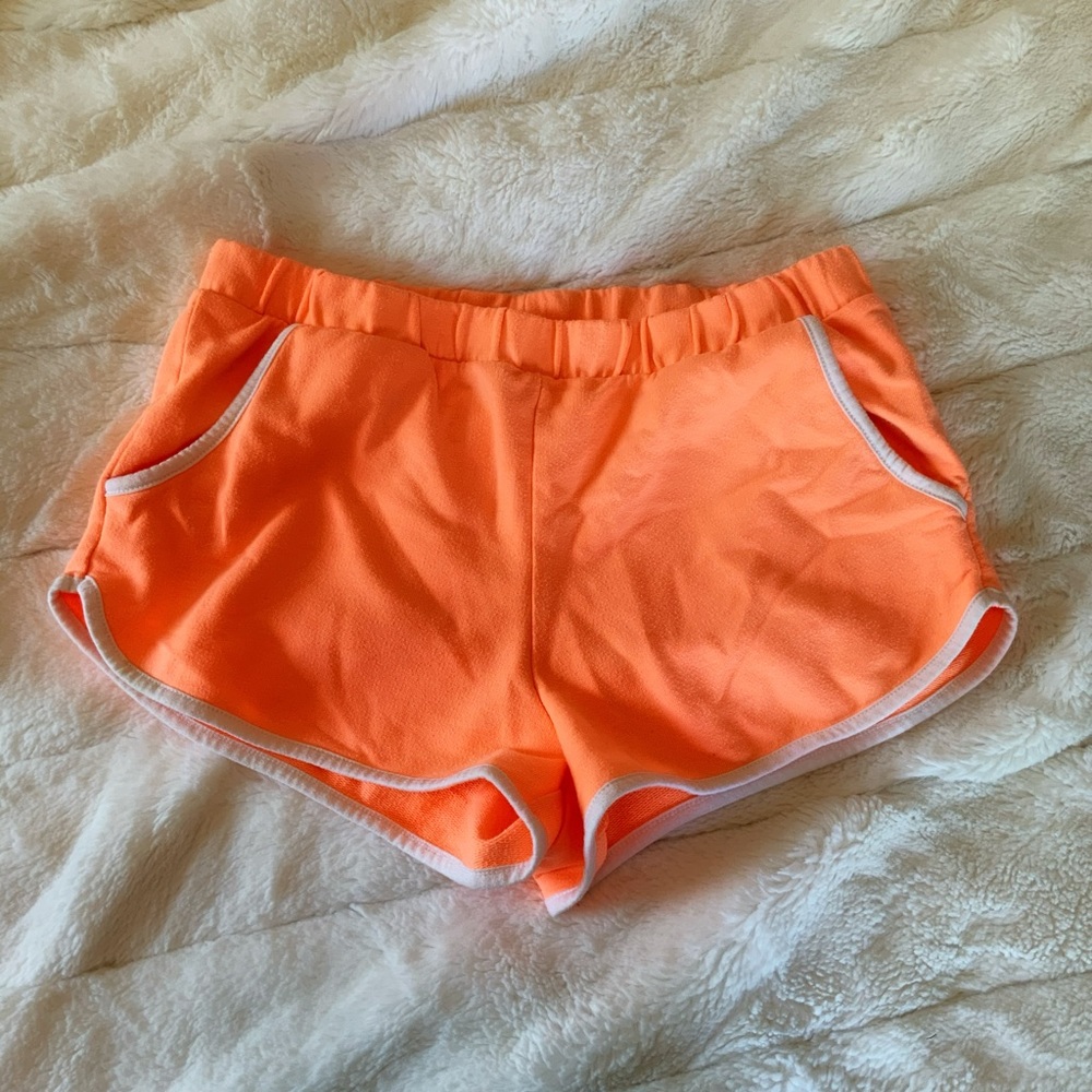 Bright orange pj shorts